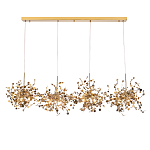 Люстра подвесная из четырех частей с металлическими круглыми элементами Terzani Argent варинант исполнения - 1 | Loft Concept в Нижнем Новгороде