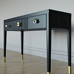 Дизайнерский Письменный стол Elsa Dreams Black с тремя ящиками варинант исполнения - 2 | Loft Concept в Нижнем Новгороде