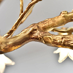 Люстра в виде золотой ветки с цветами Glass Flower Pendant Light варинант исполнения - 8 | Loft Concept в Нижнем Новгороде