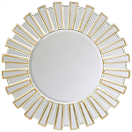 Зеркало круглое с лучами из зеркальных фацетов Silver Facet варинант исполнения - 1 | Loft Concept в Нижнем Новгороде