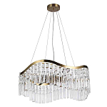 Люстра подвесная волнистой формы с хрустальными подвесками Ludivine Lighting варинант исполнения - 2 | Loft Concept в Нижнем Новгороде