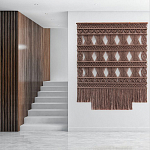 Панно Макраме коричневый цвет  варинант исполнения - 1 | Loft Concept в Нижнем Новгороде