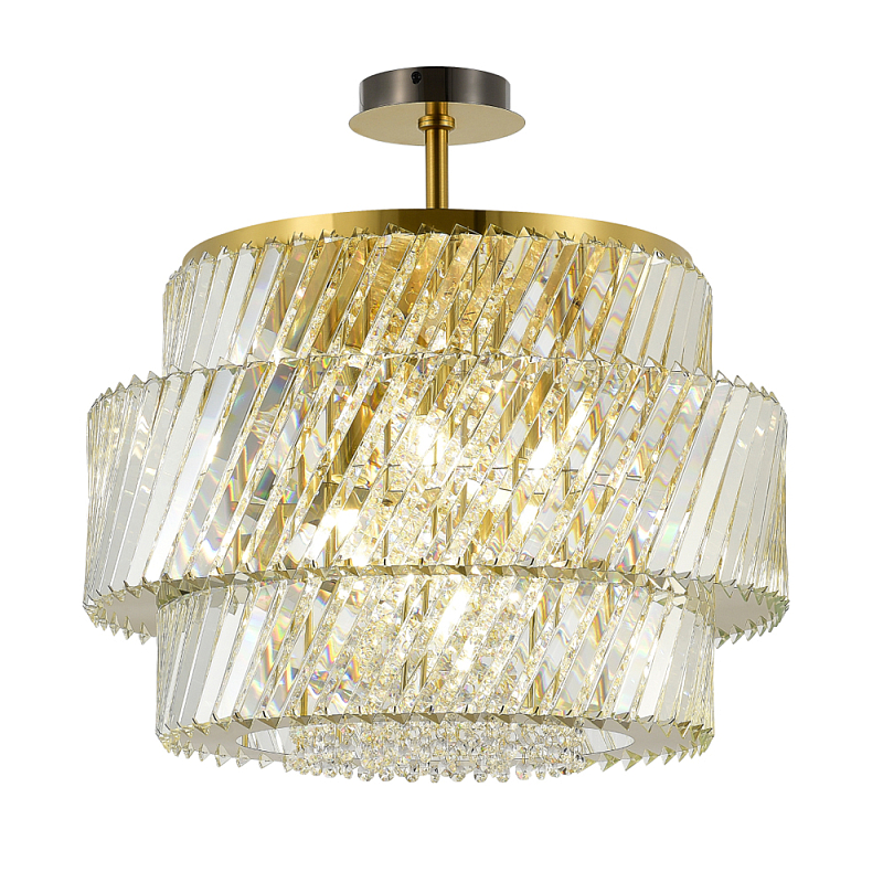 Потолочный светильник в классическом обрамлении Light Connoisseurs Beauty Латунь Прозрачное Стекло в Нижнем Новгороде | Loft Concept 