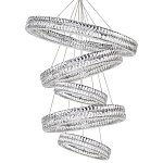 Вертикальная Композиция из круглых Хрустальных светильников Elizabeth Хром варинант исполнения - 1 | Loft Concept в Нижнем Новгороде