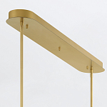 Подвесной светильник линейный золотого цвета с длинной цилиндрической стеклянной трубкой Eurofase варинант исполнения - 8 | Loft Concept в Нижнем Новгороде