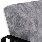 Кресло серый велюр с жесткими подлокотниками на полозьях Ashton варинант исполнения - 5 | Loft Concept в Нижнем Новгороде