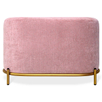 Банкетка овальная пыльно-розовый велюр на 4-х металлических ножках золотого цвета SANJAY варинант исполнения - 2 | Loft Concept в Нижнем Новгороде