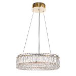 Люстра подвесная круглая из прозрачного хрусталя с золотым корпусом Selfsufficient варинант исполнения - 3 | Loft Concept в Нижнем Новгороде