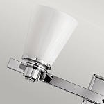 Бра для ванных комнат с белыми стеклянными конусными плафонами Hinkley варинант исполнения - 3 | Loft Concept в Нижнем Новгороде