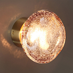 Бра с круглым плафоном из прозрачного стекла с пузырьками воздуха Effervia  варинант исполнения - 5 | Loft Concept в Нижнем Новгороде