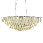 Люстра с подвесками в форме капель на серебристом каркасе Raindrop варинант исполнения - 2 | Loft Concept в Нижнем Новгороде