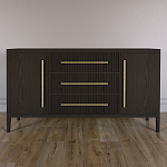 Буфет Primo с тремя ящиками и двумя фасадами Темный орех варинант исполнения - 1 | Loft Concept в Нижнем Новгороде