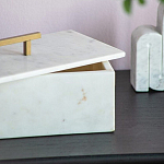 Шкатулка из белого мрамора Save Time варинант исполнения - 5 | Loft Concept в Нижнем Новгороде