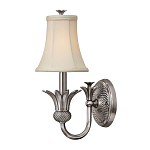 Бра с бежевым тканевым абажуром и декоративной чашей Hinkley варинант исполнения - 5 | Loft Concept в Нижнем Новгороде