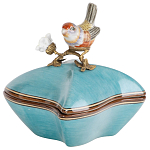 Фарфоровая шкатулка с птицей Eden Garden Blue варинант исполнения - 1 | Loft Concept в Нижнем Новгороде