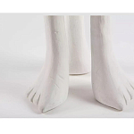 Дизайнерский журнальный стол белый на 3-х ножках в виде ступней African table варинант исполнения - 3 | Loft Concept в Нижнем Новгороде