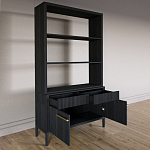 Стеллаж Primo с ящиками Черный дуб  варинант исполнения - 7 | Loft Concept в Нижнем Новгороде