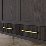 Большой Шкаф Primo Темный орех с 3 дверьми и 3 выдвижными ящиками варинант исполнения - 6 | Loft Concept в Нижнем Новгороде