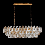 Люстра овальная с многослойными белыми и прозрачными подвесками Character Chandelier варинант исполнения - 3 | Loft Concept в Нижнем Новгороде