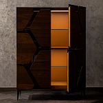 Высокий комод с узором из шпона на фасаде Sahara варинант исполнения - 2 | Loft Concept в Нижнем Новгороде