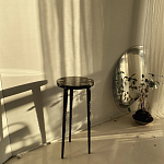 Круглый журнальный столик со столешницей из эпоксидной смолы Epoxy Resin Flowers Coffee Table варинант исполнения - 6 | Loft Concept в Нижнем Новгороде