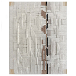 Текстильное панно ручной работы из хлопкового шнура wall panel line beige варинант исполнения - 2 | Loft Concept в Нижнем Новгороде