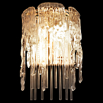 Бра с эффектом стекающего стекла и прозрачными трубками Textured Glass варинант исполнения - 3 | Loft Concept в Нижнем Новгороде