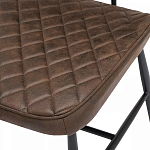 Стул с темно-коричневой обивкой из экокожи Benderson варинант исполнения - 7 | Loft Concept в Нижнем Новгороде