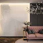 Барельеф AUDREY HEPBURN варинант исполнения - 1 | Loft Concept в Нижнем Новгороде