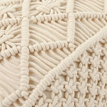 Чехол на подушку с макраме бежевого цвета Macrame варинант исполнения - 2 | Loft Concept в Нижнем Новгороде