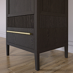 Узкий Шкаф Primo с 2 выдвижными ящиками Темный орех варинант исполнения - 4 | Loft Concept в Нижнем Новгороде