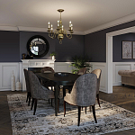 Люстра цвета латунь с 6-ю лампами в форме свечей в классическом стиле Hinkley варинант исполнения - 8 | Loft Concept в Нижнем Новгороде