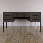 Большой Рабочий стол Primo с 5 выдвижными ящиками Темный орех варинант исполнения - 1 | Loft Concept в Нижнем Новгороде