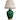 Настольная лампа с абажуром Beige Green Malachite Lampshade