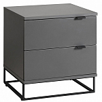 Тумба прикроватная цвета графит с ящиками Strict Lines варинант исполнения - 1 | Loft Concept в Нижнем Новгороде