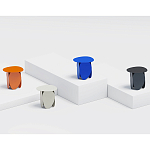 Matis журнальный столик синий из металла и кожи варинант исполнения - 2 | Loft Concept в Нижнем Новгороде