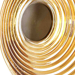 Бра с рельефным круглым плафоном янтарного цвета Savio Glass Disc Light варинант исполнения - 4 | Loft Concept в Нижнем Новгороде