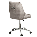 Кресло офисное с обивкой из серого велюра Stylish Velor Office Chair варинант исполнения - 1 | Loft Concept в Нижнем Новгороде