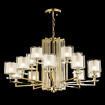 Люстра многоярусная с 15-ю цилиндрическими плафонами из стекла Laurent варинант исполнения - 3 | Loft Concept в Нижнем Новгороде