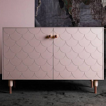 Дизайнерский комод розовый с фактурным фасадом Tiles варинант исполнения - 1 | Loft Concept в Нижнем Новгороде