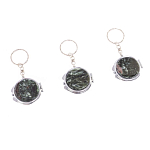 Зеркало брелок карманное двухстороннее из натурального камня Серафинит Stone Mirrors варинант исполнения - 8 | Loft Concept в Нижнем Новгороде