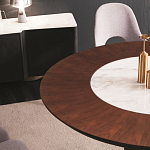 Обеденный стол круглый на чёрном фигурном основании Bosnia dinning table  варинант исполнения - 1 | Loft Concept в Нижнем Новгороде