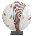 Настольная лампа из перламутра и дерева на подставке Indonesian Petal варинант исполнения - 2 | Loft Concept в Нижнем Новгороде