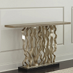 Консоль с прямоугольной столешницей и фактурным основанием Waves варинант исполнения - 1 | Loft Concept в Нижнем Новгороде