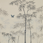 Обои ручная роспись Distant Bamboo Special Colourway on white dyed paper варинант исполнения - 2 | Loft Concept в Нижнем Новгороде