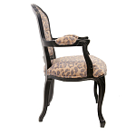 Полукресло с мягкой обивкой из льна на 4-х ножках из массива березы Gladys Armchair варинант исполнения - 1 | Loft Concept в Нижнем Новгороде