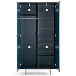 Шкаф двухдверный Scale Ornament Blue Wardrobe варинант исполнения - 4 | Loft Concept в Нижнем Новгороде