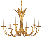 Люстра золотая с декором в виде перьев Bunch of Feathers варинант исполнения - 3 | Loft Concept в Нижнем Новгороде