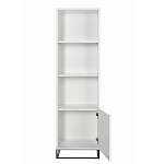Стеллаж книжный белый с 3-мя открытыми полками и дверкой Strict Lines варинант исполнения - 2 | Loft Concept в Нижнем Новгороде