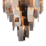 Люстра с многослойными стеклянными панелями янтарного и дымчатого цвета Textured Glass Chandelier варинант исполнения - 2 | Loft Concept в Нижнем Новгороде